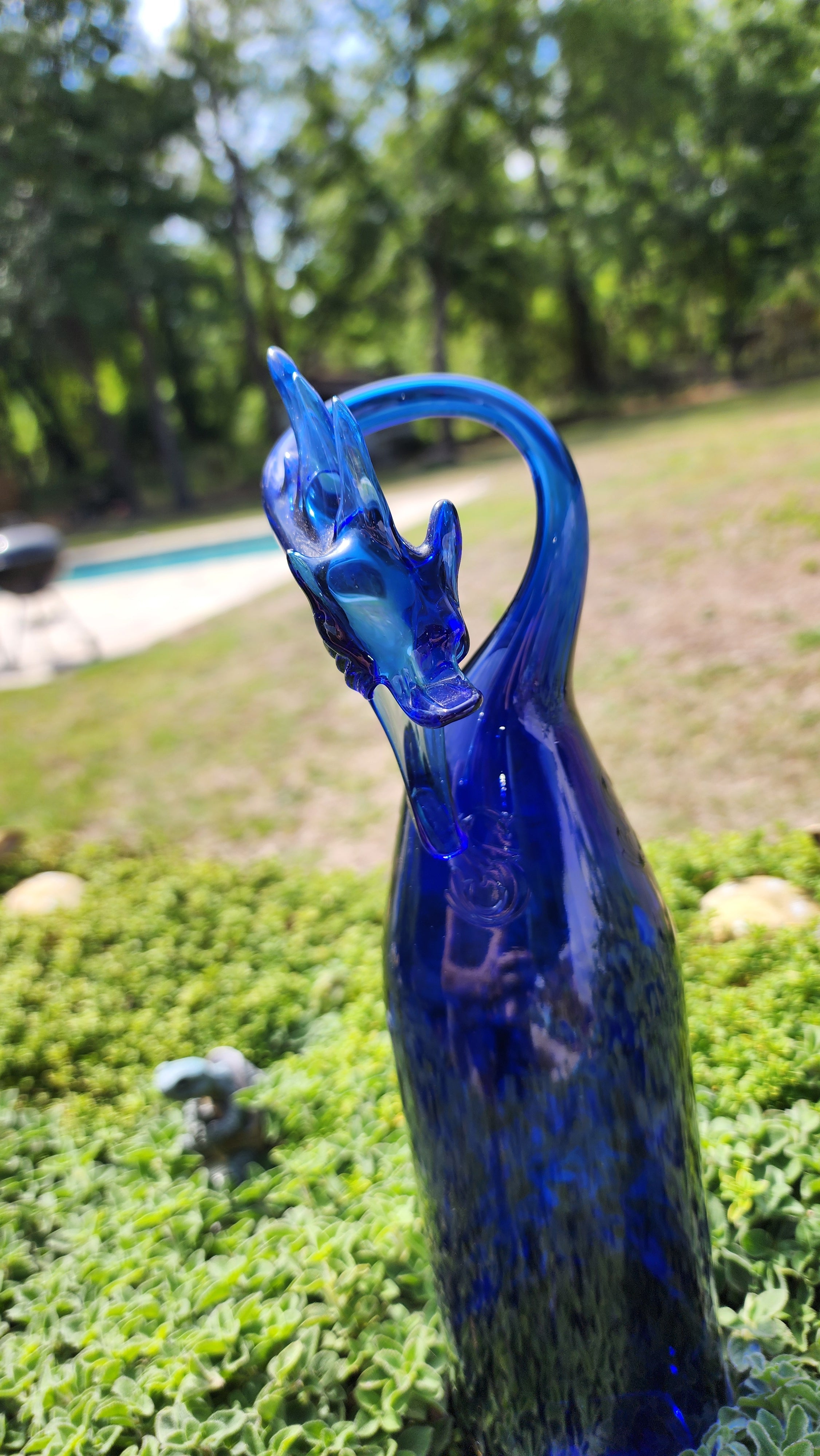 Beautiful BLUE Dragon Sculpture