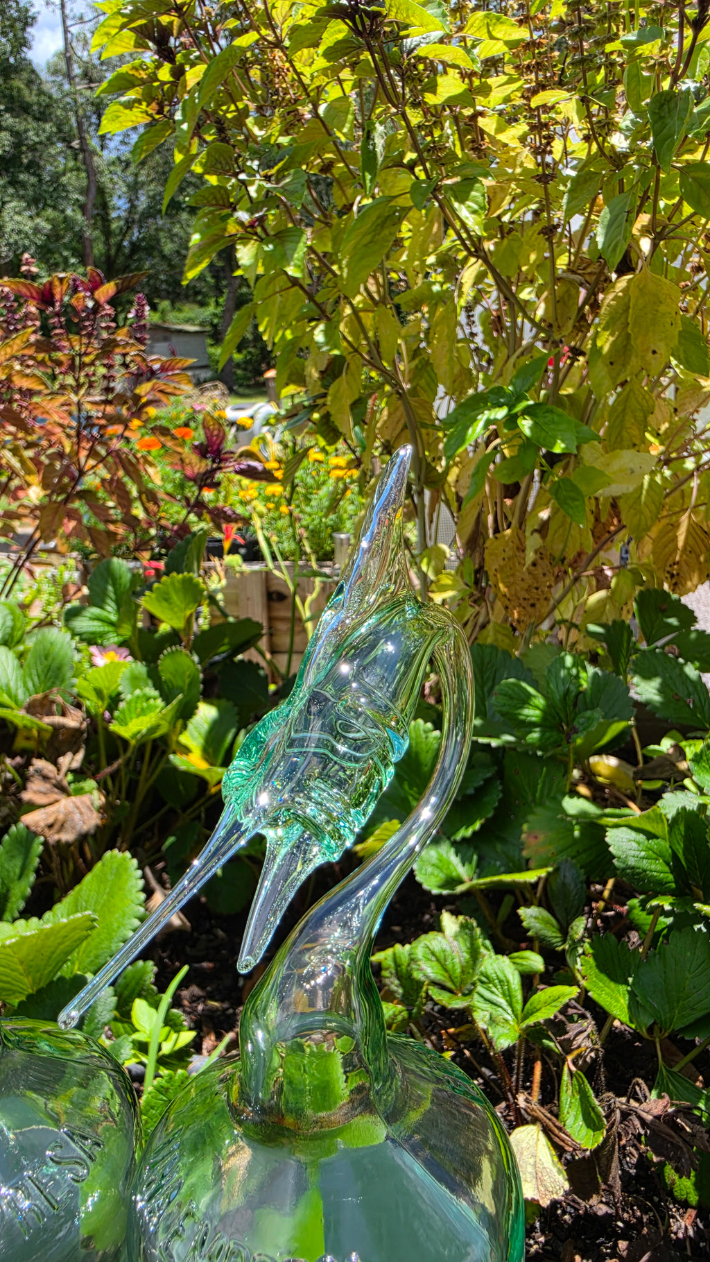 Bacardi Rum Marlin Bottle Sculpture – Handcrafted Tropical Bar Art