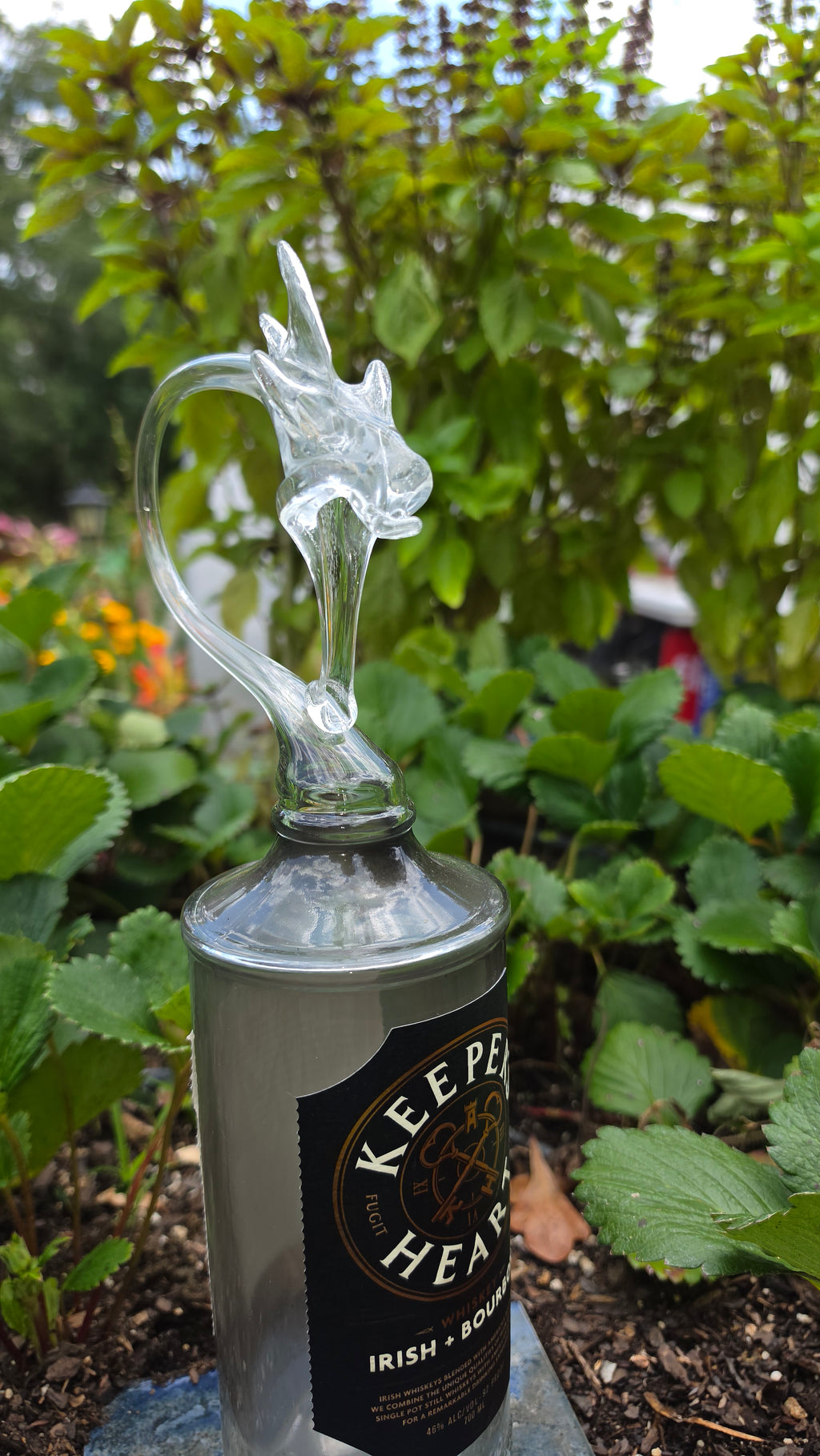 Keepers Heart Glass Dragon Sculpture – Handcrafted Art Piece