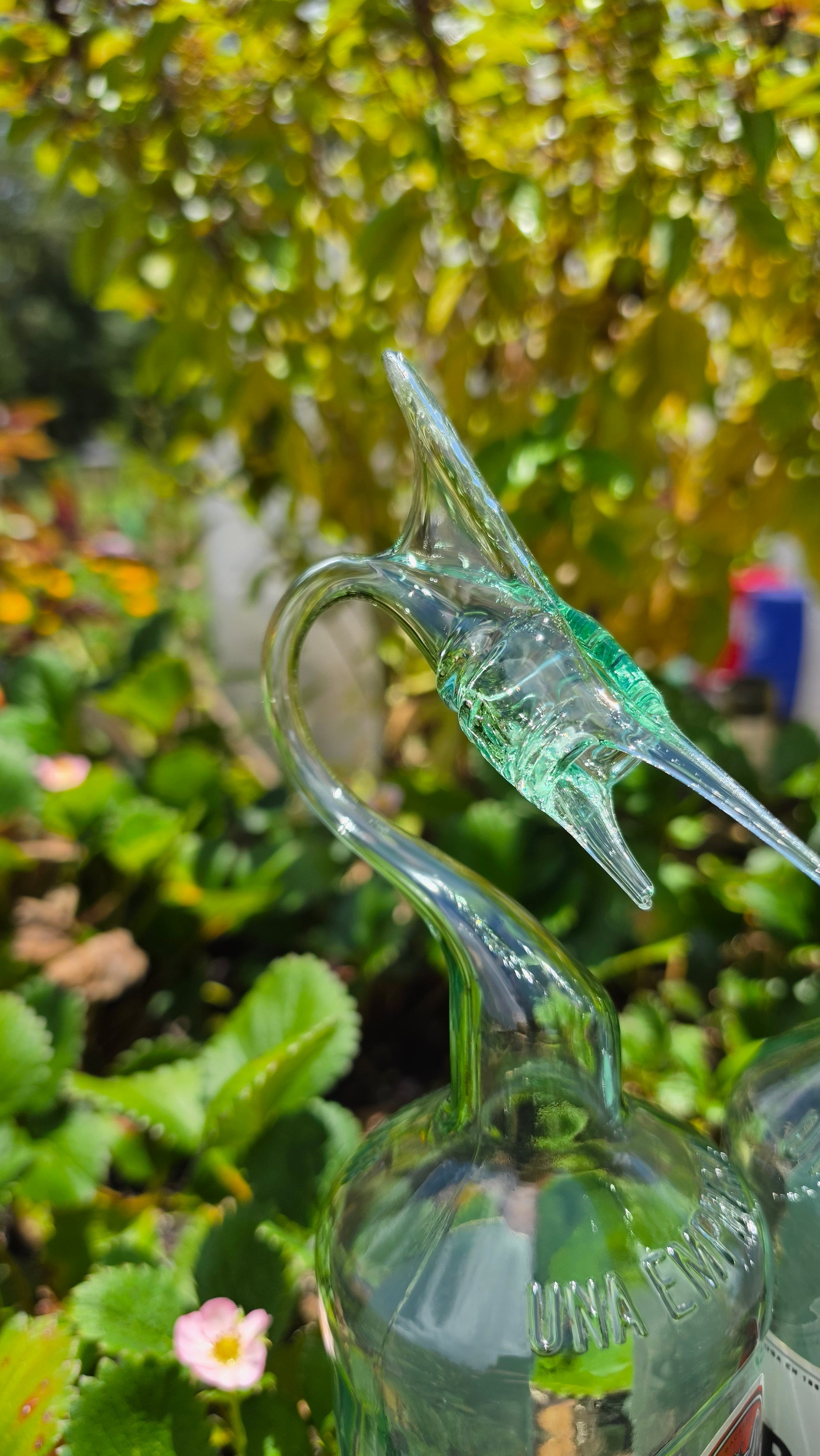 Bacardi Rum Marlin Bottle Sculpture – Handcrafted Tropical Bar Art