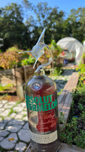 Strawberry Vodka Marlin Bottle Sculpture – Handcrafted Fishing Art