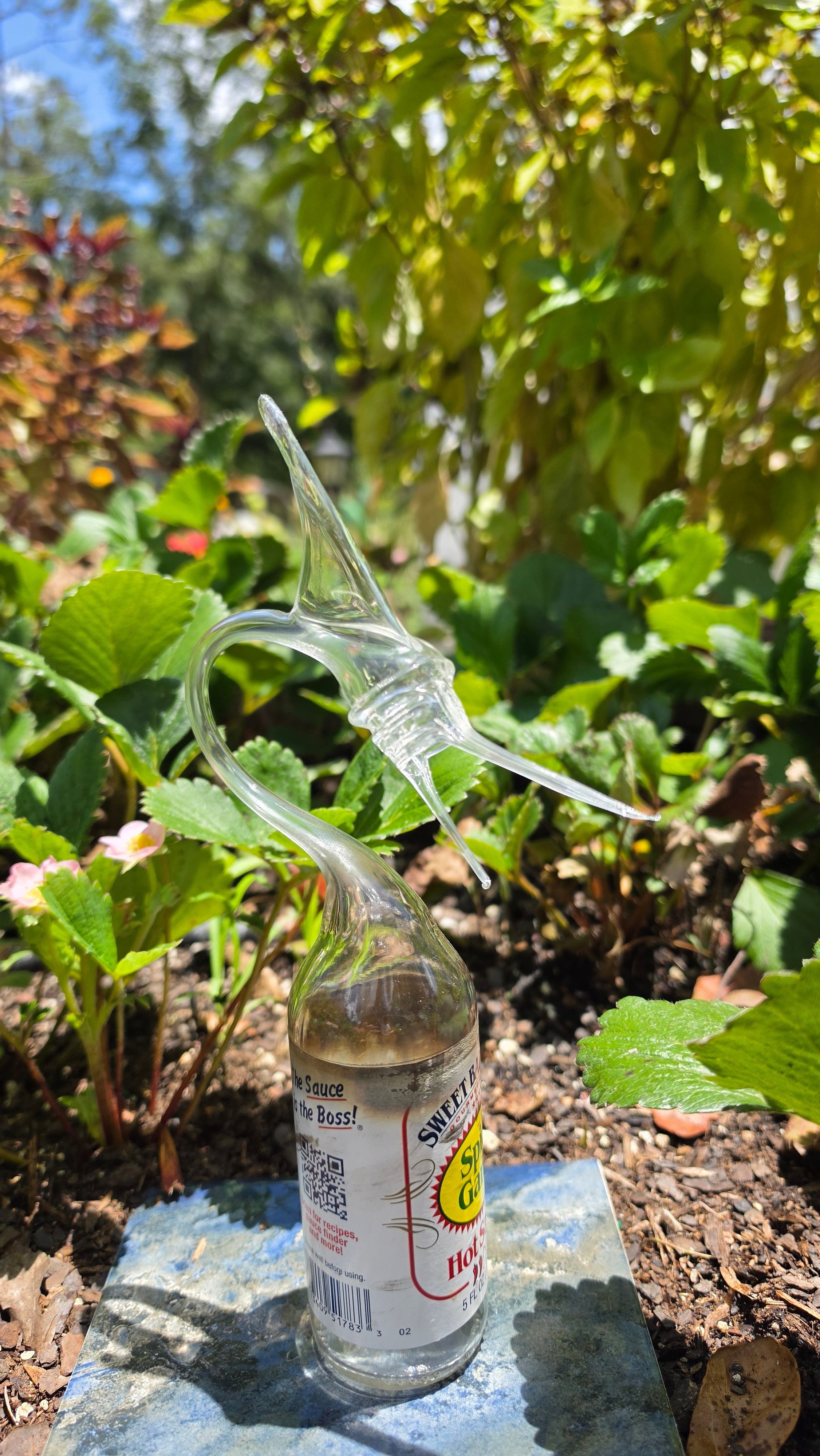 Sweet Baby Ray's Marlin Bottle Sculpture – Handcrafted BBQ Art