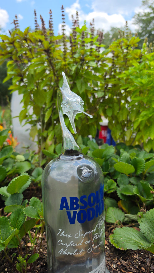 Absolute Vodka Marlin Glass Sculpture – Handcrafted Bar Art