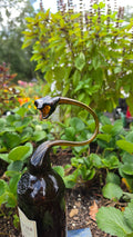 Brown Viper Glass Sculpture – Handcrafted Art Piece