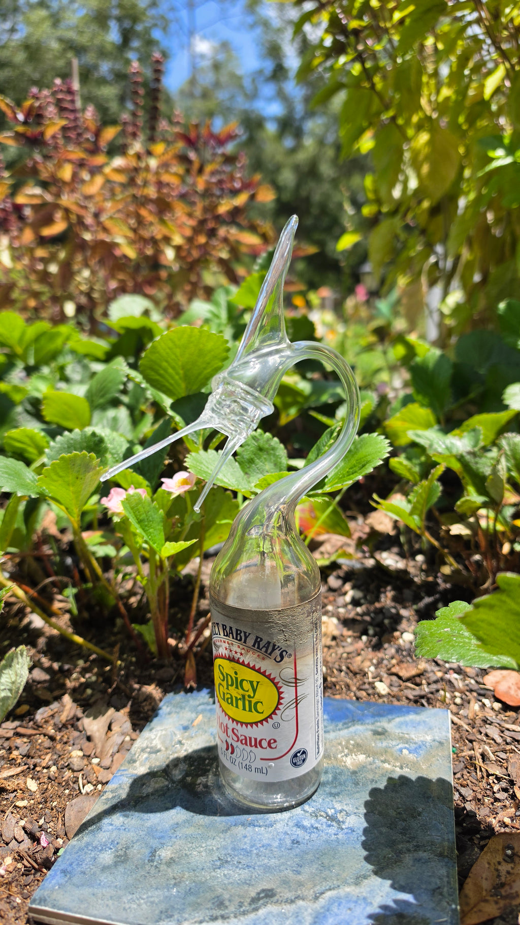 Sweet Baby Ray's Marlin Bottle Sculpture – Handcrafted BBQ Art