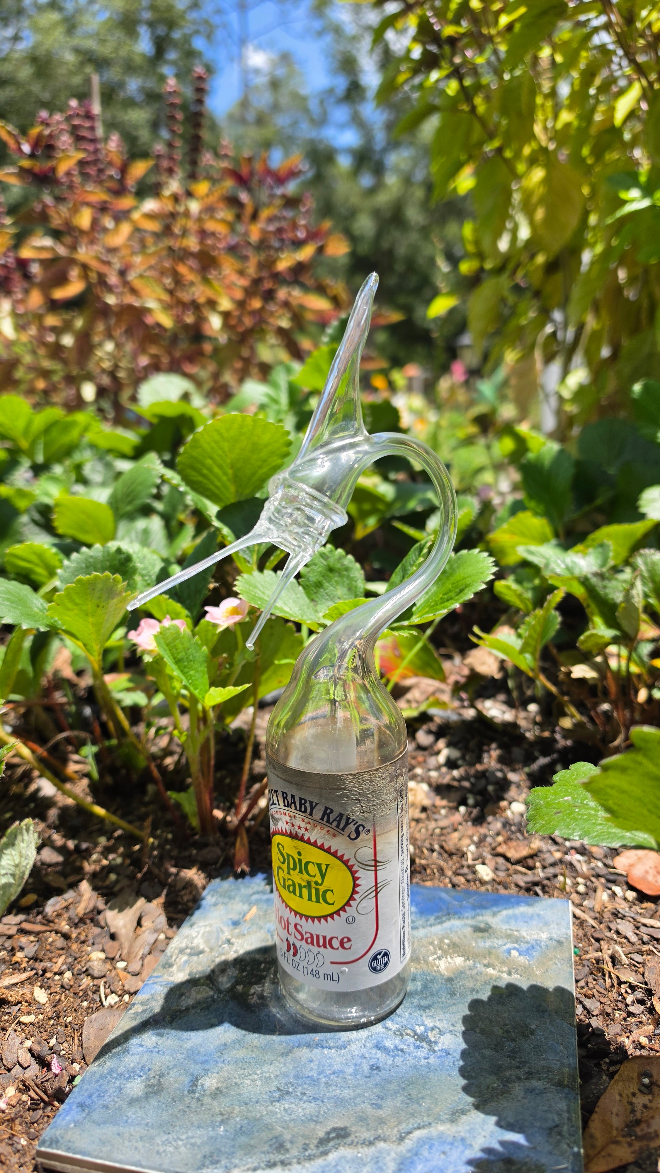 Sweet Baby Ray's Marlin Bottle Sculpture – Handcrafted BBQ Art