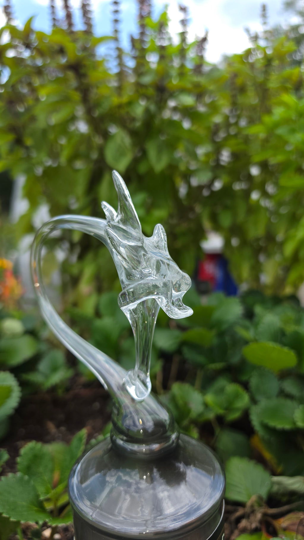 Keepers Heart Glass Dragon Sculpture – Handcrafted Art Piece