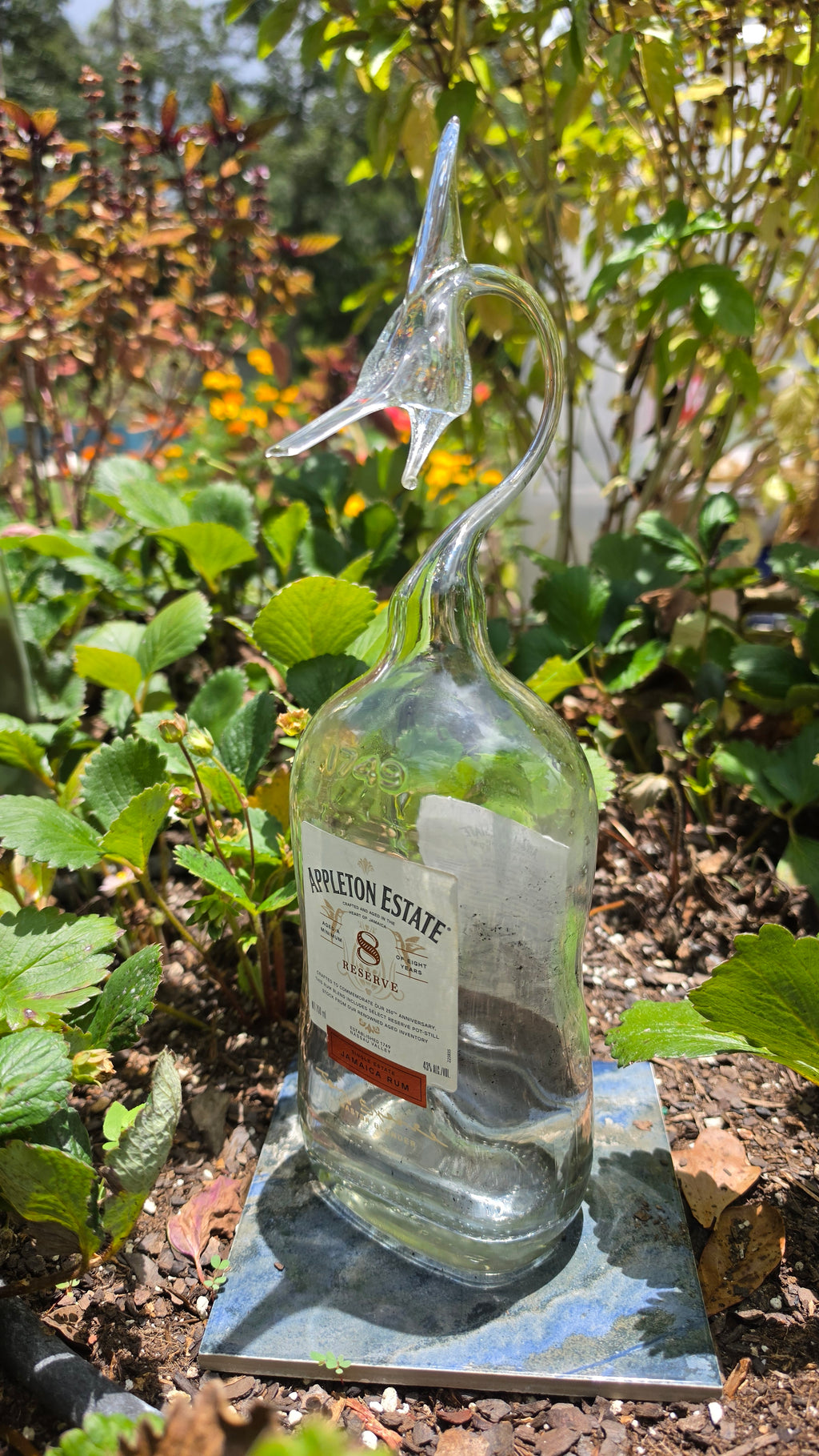 Appleton Rum Marlin Bottle Sculpture – Handcrafted Glass Art | Essenar