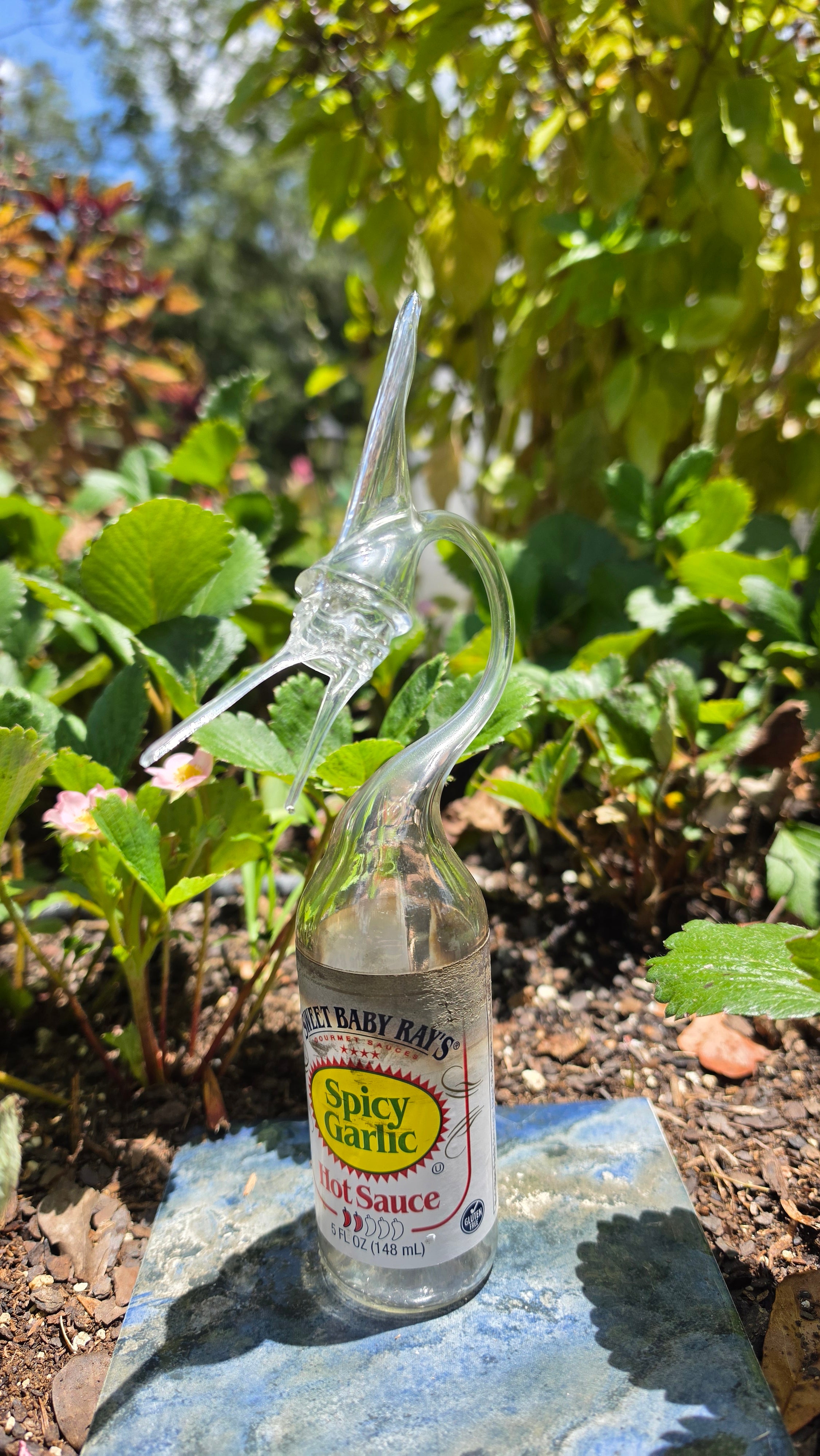 Sweet Baby Ray's Marlin Bottle Sculpture – Handcrafted BBQ Art