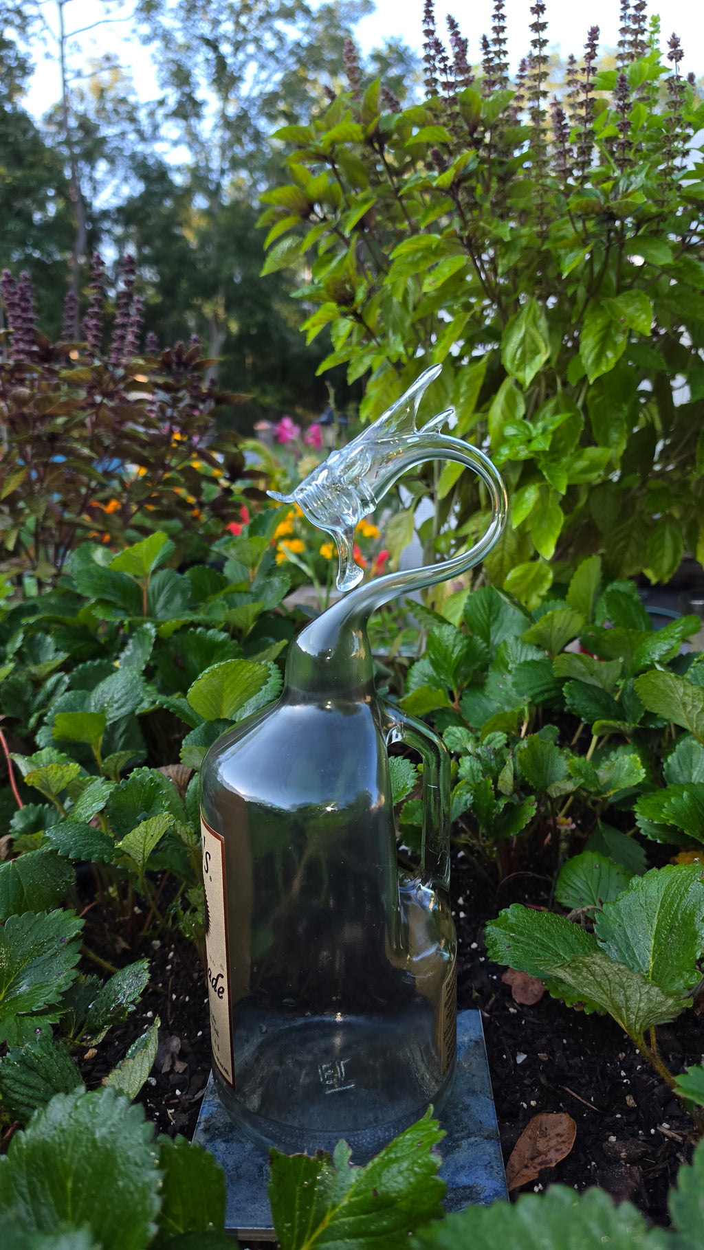 Tito's Vodka Dragon Bottle Sculpture – Handcrafted Bar Art | Essenar