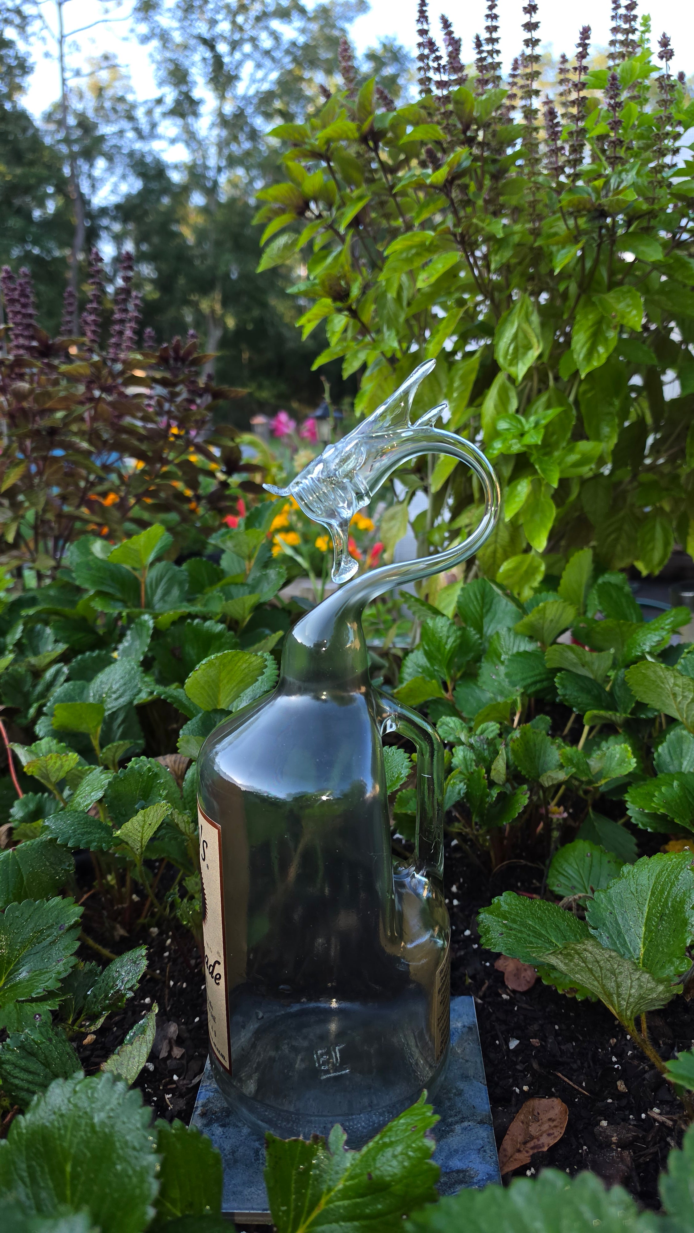 Tito's Vodka Dragon Bottle Sculpture – Handcrafted Bar Art | Essenar