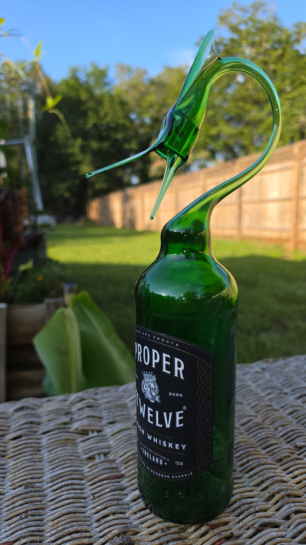 Proper Twelve Whiskey Marlin Bottle Sculpture – Handcrafted Art