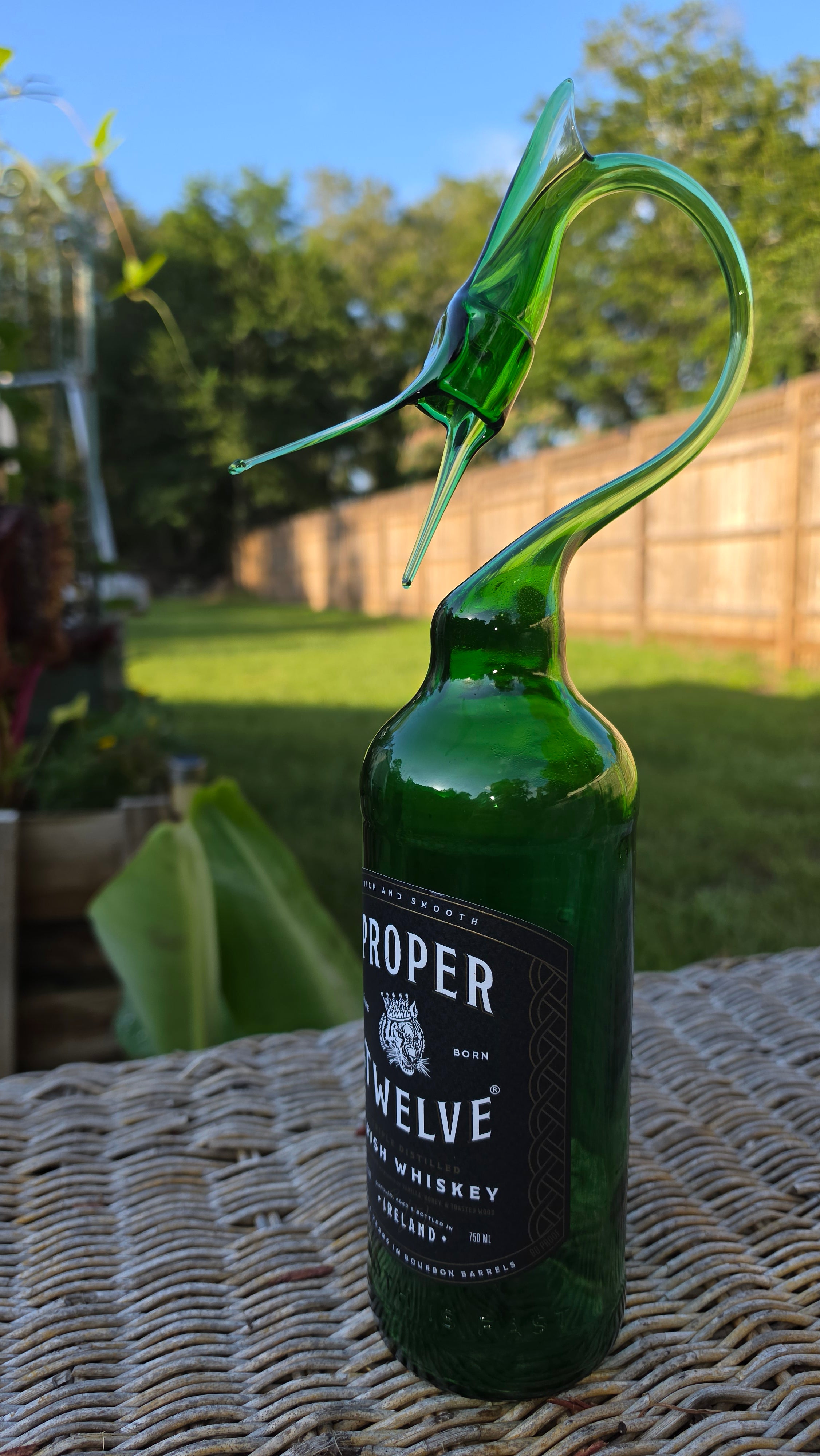 Proper Twelve Whiskey Marlin Bottle Sculpture – Handcrafted Art