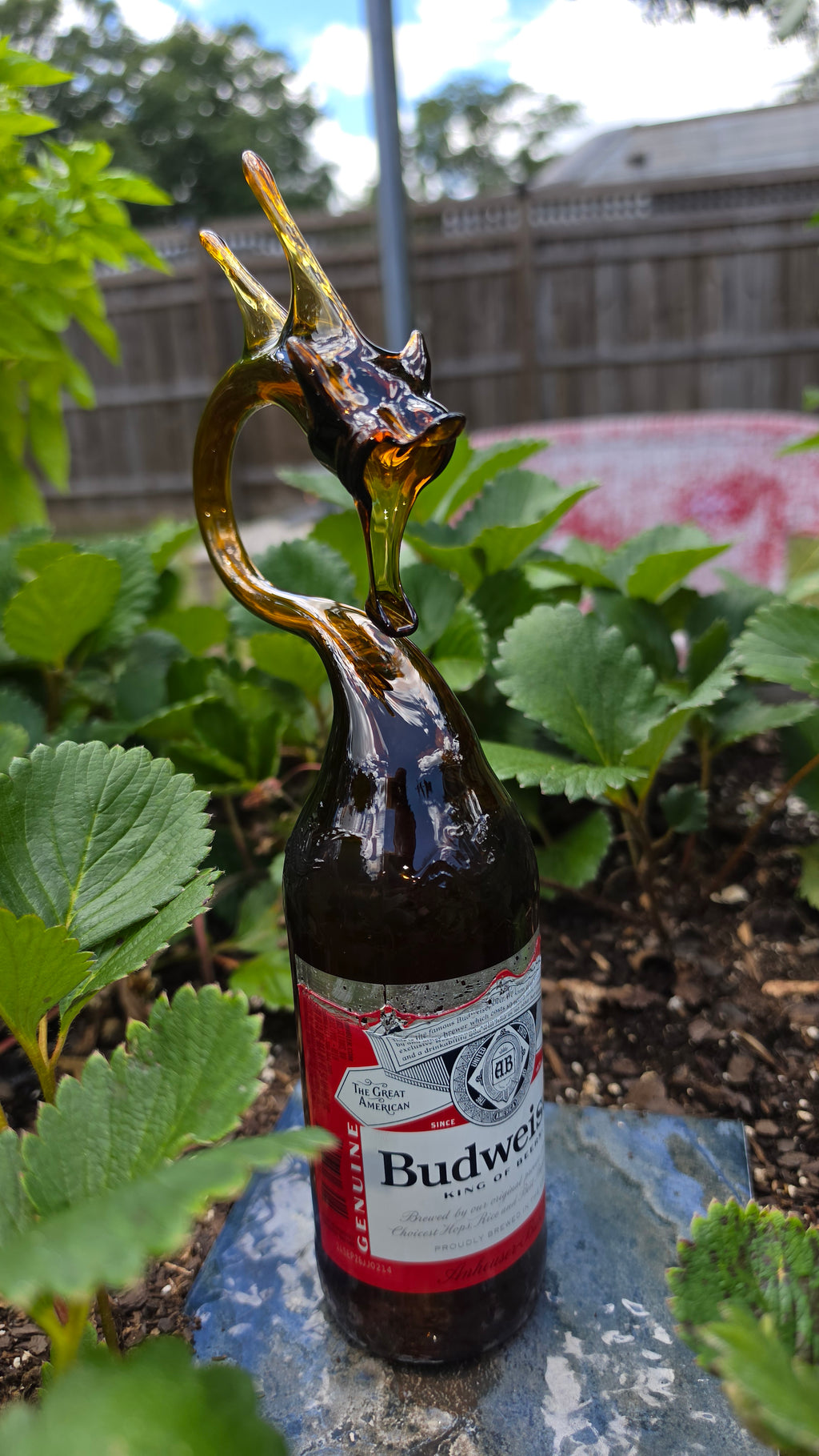 🐉BUDWEISER Glass Bottle DRAGON🐉