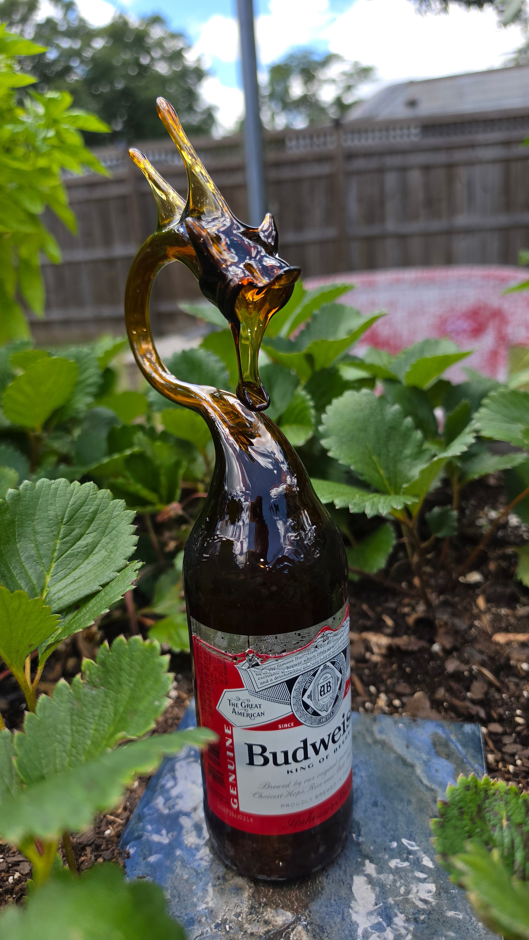 🐉BUDWEISER Glass Bottle DRAGON🐉