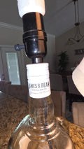 Jim Beam Lamp Set – Handcrafted Whiskey Bottle Art