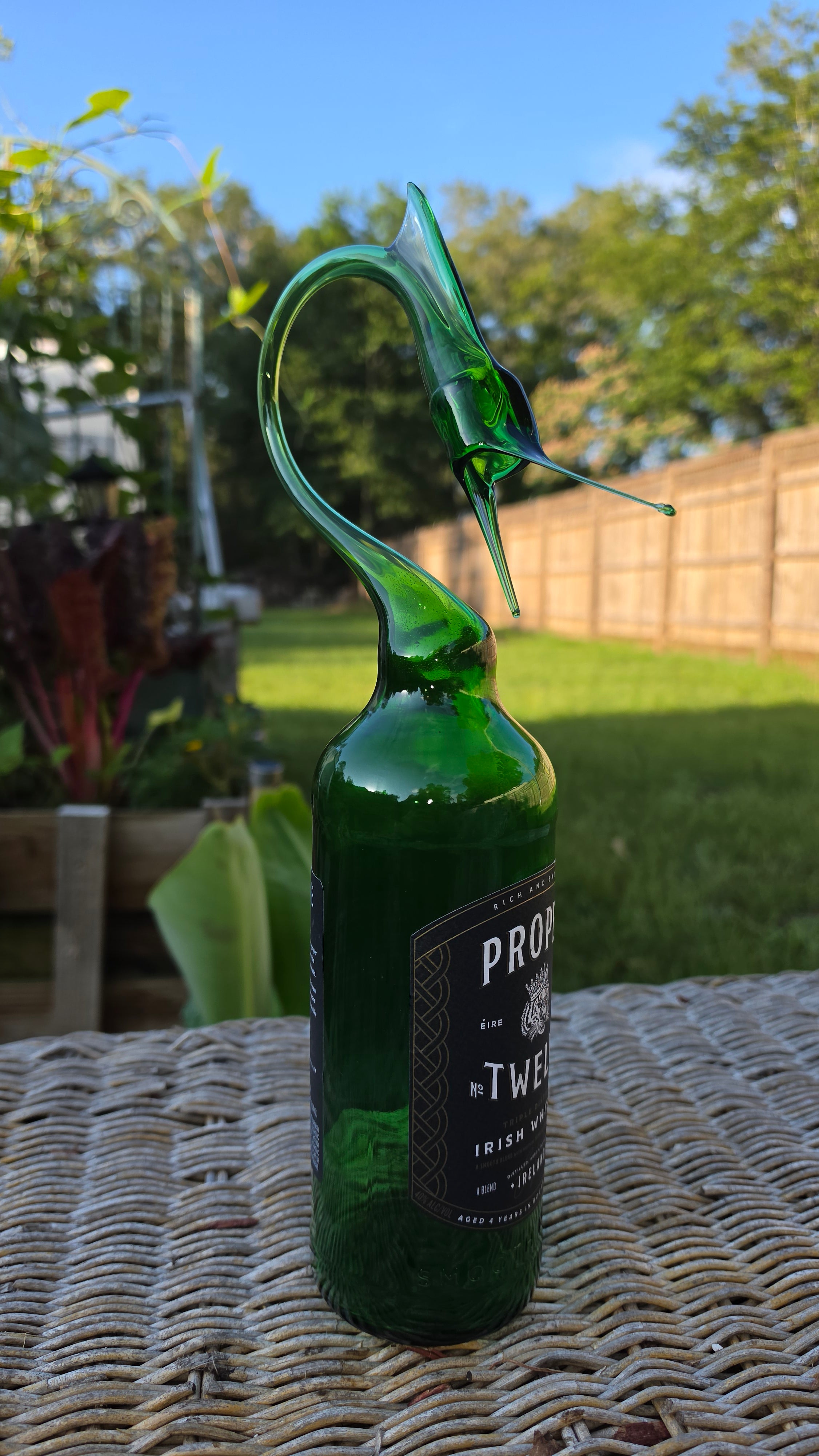 Proper Twelve Whiskey Marlin Bottle Sculpture – Handcrafted Art